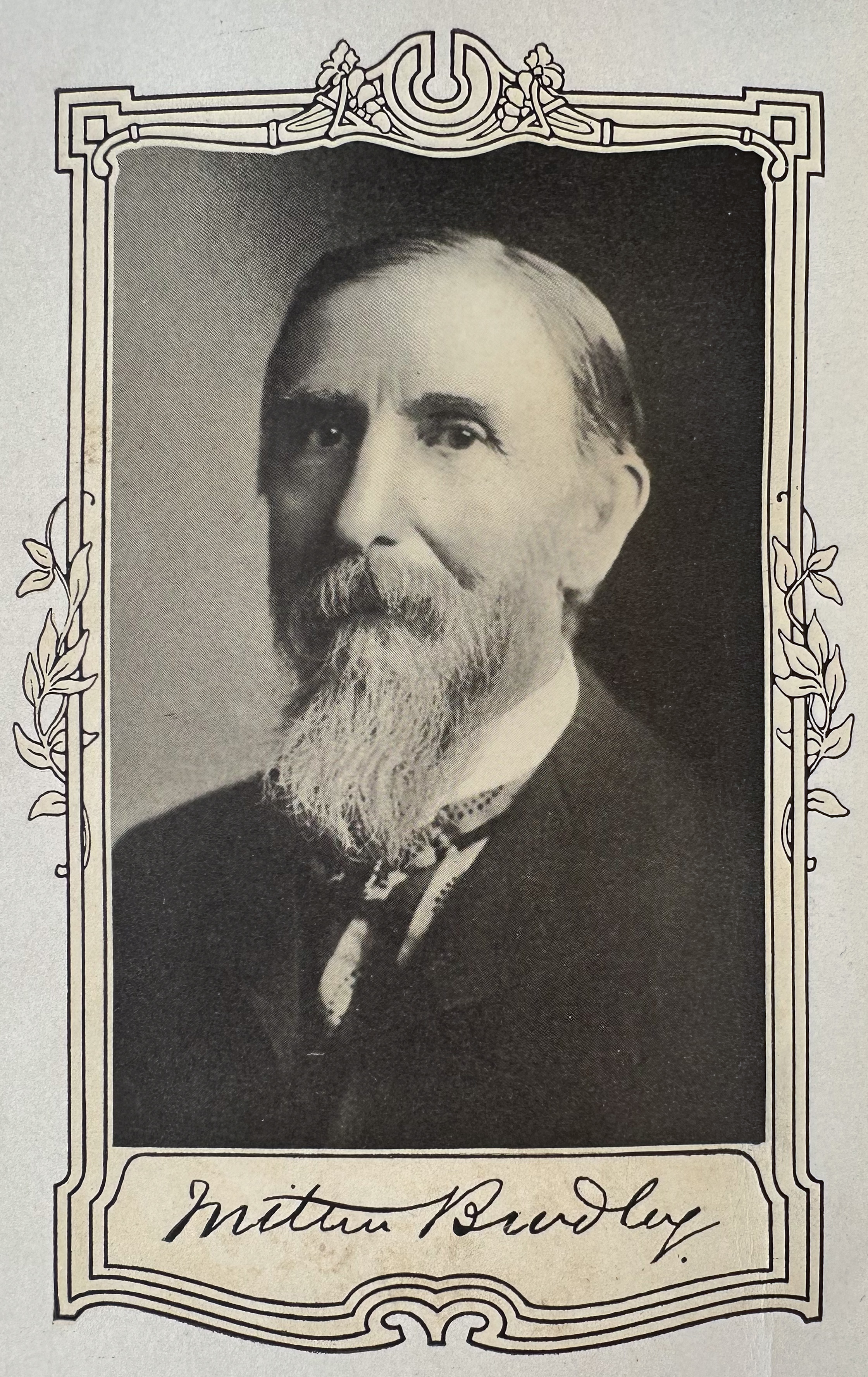 Milton Bradley (from 1910 book, <cite>A Successful Man</cite>